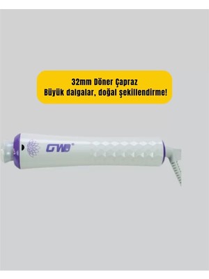 İlanib Ticaret Gw Saç Kıvırma Makinesi – 360° Döner Başlık Negatif Iyon Teknolojisiyle