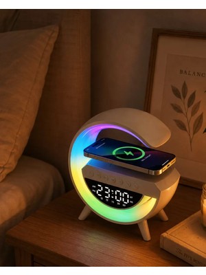 Sb Shopping Rgb Işıklı Bluetooth Hoparlör Tf Kart Fm Destekli Kablosuz Ses Sistemi
