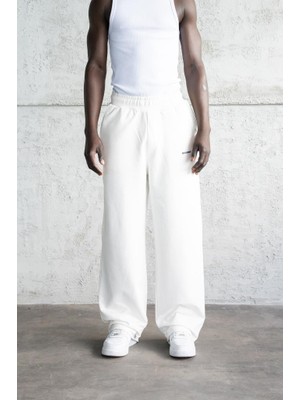 Machinist Clothing Erkek Basic Oversize Baggy Eşofman Altı Ekru