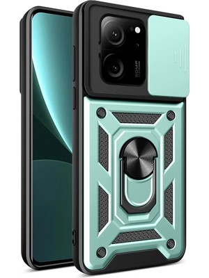 Sb Shopping Mi 13T Kılıf Pars Lens Yüzüklü - Yeşil