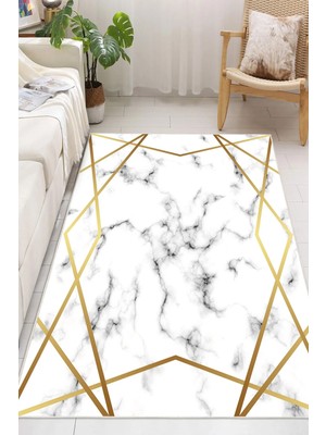 Pelura Halı Modern Dijital Baskılı Halı Makinede Yıkanabilir Kaymaz Taban Oturma Odası Salon ve Yolluk Halı