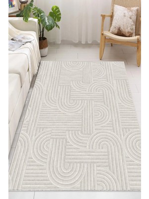 Pelura Halı Modern Girdap Desen Dijital Baskılı Gri Halı Yıkanabilir Kaymaz Taban Salon Halısı Mutfak Halısı