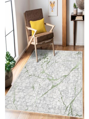 Pelura Halı Modern Dijital Baskılı Halı Makinede Yıkanabilir Kaymaz Taban Oturma Odası Salon ve Yolluk Halı