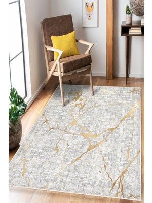 Pelura Halı Modern Dijital Baskılı Halı Makinede Yıkanabilir Kaymaz Taban Oturma Odası Salon ve Yolluk Halı