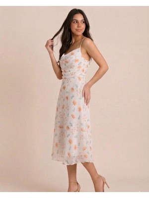 Blouse Çok Renkli Ince Kolsuz Vücuda Oturan Tül Elbise
