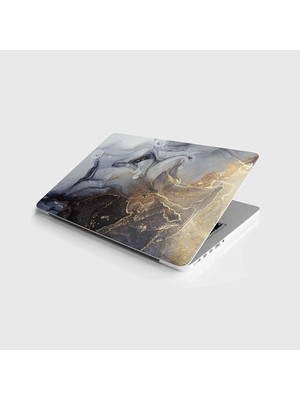 Laptop Notebook Pc Kaplama Etiketi Soyut Altın