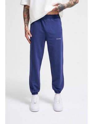 Machinist Clothing Erkek Luxury Basic Yıkamalı Jogger Eşofman Altı Gece Mavisi