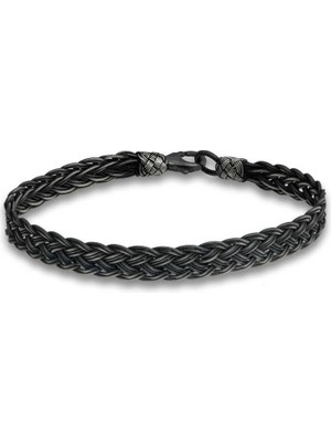 DMR Elegance Gümüş Kazaziye Örgü Bileklik