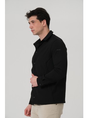 Pique WILSON ERKEK MONT Çıt Çıt Kapalı Likralı Erkek Overshirt Mont