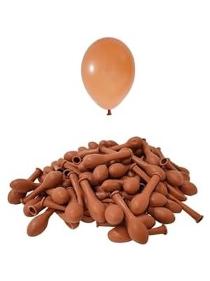 Zenwaya Store 5 Inç Karamel Kahve Mini Balon 10 Adet