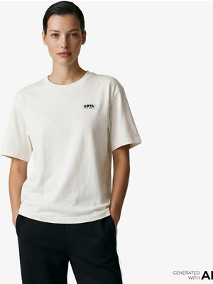 Anta Anta Skate- Valentine's Day Kadın Krem T-Shirt.1