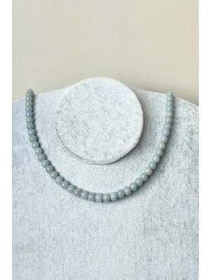 c-bhadu naturel 6 mm Anjelit (Melek) Doğaltaş Kolye