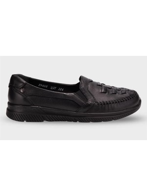 Forelli Olıvıa-H Kadın Siyah (36-41) Deri Comfort Ayakkabı