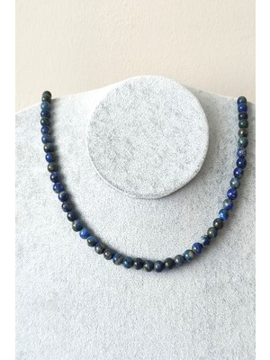 c-bhadu naturel 6 mm Lapis Lazuli Doğaltaş Kolye