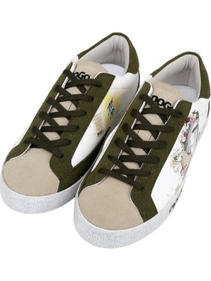 Dogo Kadın Vegan Deri Beyaz Sneakers - Apollo Tasarım