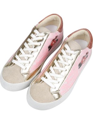 Dogo Kadın Vegan Deri Pembe Sneakers - Peak Tasarım