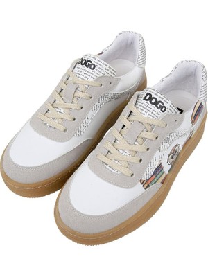 Dogo Kadın Vegan Deri Beyaz Sneakers - The Wise Owl Tasarım