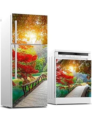 Zenwaya Store Buzdolabı ve Bulaşık Makinası Beyaz Eşya Kaplama Köprü Ağaç