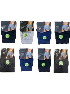 Anıt 1284 Erkek Nefes Alan Bambu Karışık Renkli Boxer 8 Adet