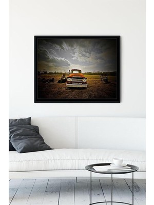Zenwaya Store (PSTER10719) Dodge Araba Çerçeveli Tablo (50X70CM)