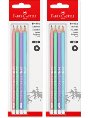 Faber-Castell Şövalye Kurşun Kalem Seti Pastel Hb 8 Adet