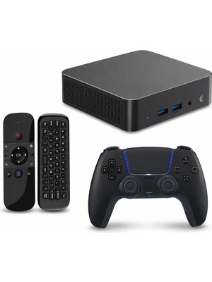 Techstorm Twister Trinity Çok Amaçlı Mini Bilgisayar + T28 Gamepad + Akıllı Tv Kumanda (Retro Oyun + Smart Tv + WIN11 Pro)