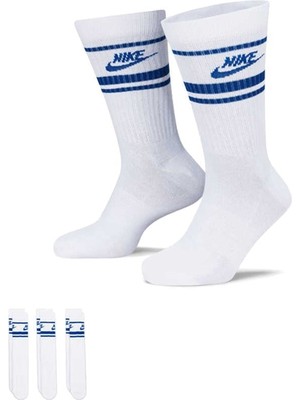 Nike Everday Essential Beyaz Günlük Çorap DX5089-105 38-42 Beden Dri-FIT Teknolojisi ile Rahatlık