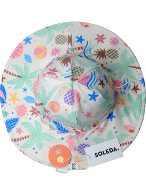 Soleda Uv Korumalı  Çift Taraflı Ayarlanabilir Bebek Çocuk Şapkası Beach Fun 0-6 Yaş