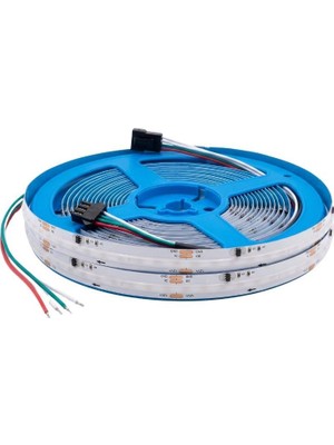 24V 10MM WS2811 Rgb Pixel Cob Şerit LED 420 Ledli IP20 5m