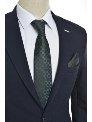 Brianze Çiçek Desen Yeşil Kravat  Microfiber ile Özel Günler İçin Şıklık
