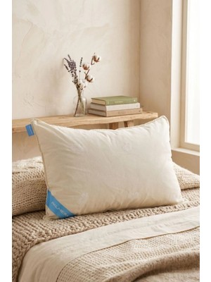 Palmera Wool Well %100 Doğal Woolmark Yün Yastık 50X70 - 1000 gr Yıkanabilir Pamuk Kılıflı Antialerjik