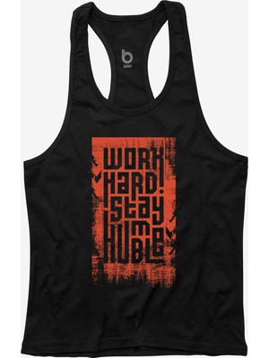 Bluu Hmblw Fitness Gym Tank Top Sporcu Atleti XL Beden Nefes Alabilir Kumaş ve Şık Tasarım