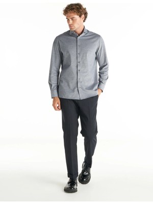Ted Baker Gri Erkek Oxford Gömlek TBMRSH1084