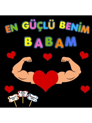 Ti Play Babalar Günü Temalı Renkli Okul Panosu Figür Seti | Hazır Kesim Sınıf Süsü 01