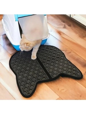 Odea 50X50 cm Elekli Kedi Kumu Paspası, Yıkanabilir