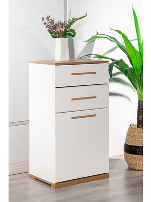 Mobetto Eva 2 Çekmeceli Şifonyer 102 cm Yükseklik 56 cm Genişlik 42 cm Derinlik ile Fonksiyonel Tasarım