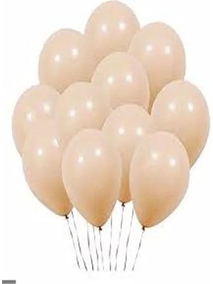 Odea Düz Renk Pastel 10 Lu Balon, Ten Rengi