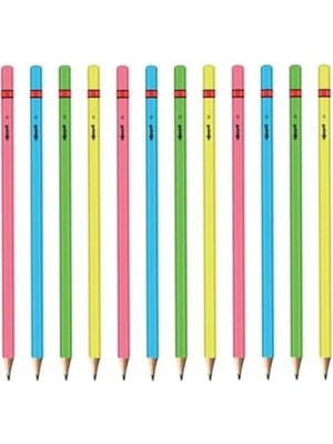 Odea Neon Renkli 12'li Kurşun Kalem Seti