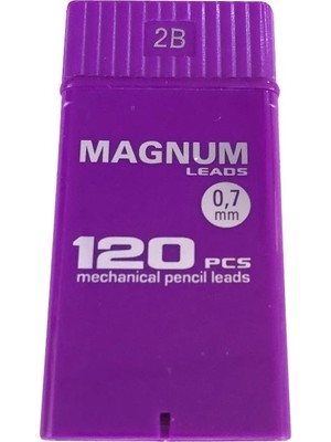 Magnum 0.7 mm Kalem Ucu 120'li Mor Renk 2B Ölçülerle Yüksek Kalite Sarf Malzemeleri