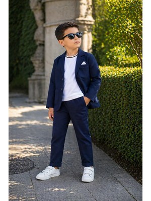 tinytrends Erkek Çocuk Cotton Spor Takım Elbise Bayramlık/düğün/özel Gün