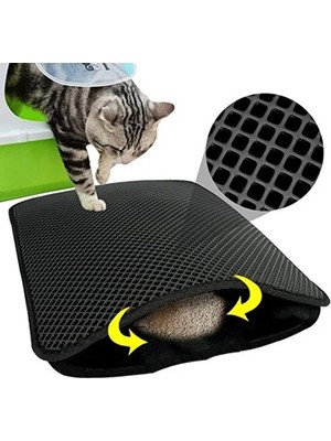 Odea Elekli Gri Paspas, Kedi Tuvalet Önü Temizleyici