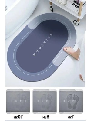 Odea Kaymaz Tabanlı Su Emici Banyo Paspası - Sihirli Özellik