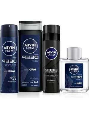 Odea Erkek Çeyiz Seti, Duş Jeli 500ML, Deodorant 150ML, Tıraş Köpüğü 200ML, Tıraş Sonrası Losyon 100ML