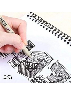 Odea 0.3 mm Siyah Pigma Micron Kalem, Hassas Çizimler Için