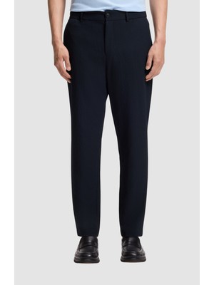 Boss Erkek Regular Fit Düz Paça Lacivert Pantolon 50567731-404