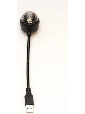 Odea Araç Içi LED Işık - USB Disko Topu Aydınlatma