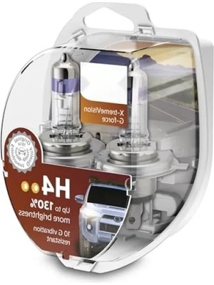 Odea Yüksek Performanslı H4 Otomobil Far Ampulü - %130 Daha Fazla Aydınlatma