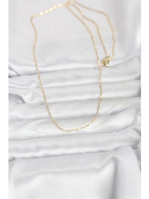 Senka Mey Ithalat® cm 14K Gold Renk 60 cm Zincirli Kadın Kolye