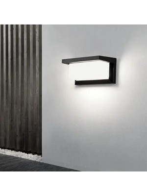 Odea 12W Su Geçirmez LED Bahçe Duvar Aydınlatması, Beyaz Işık 6500K