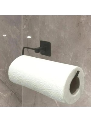 Odea Yapışkanlı Metal Havlu Askısı - Lüks Tasarım, Siyah